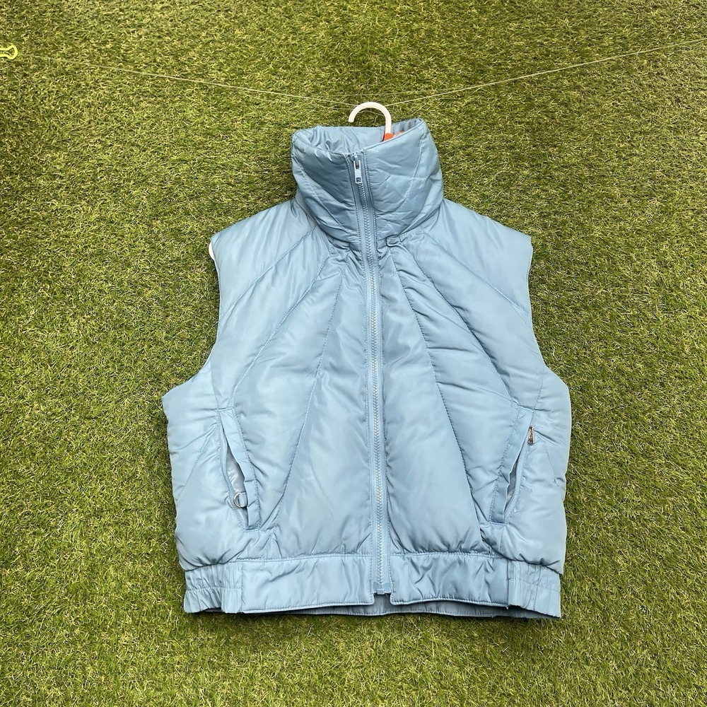 Vintage JcPenny Down Puffer Vest Mens Medium Regular Fit Cottagecore USA Zip 90s